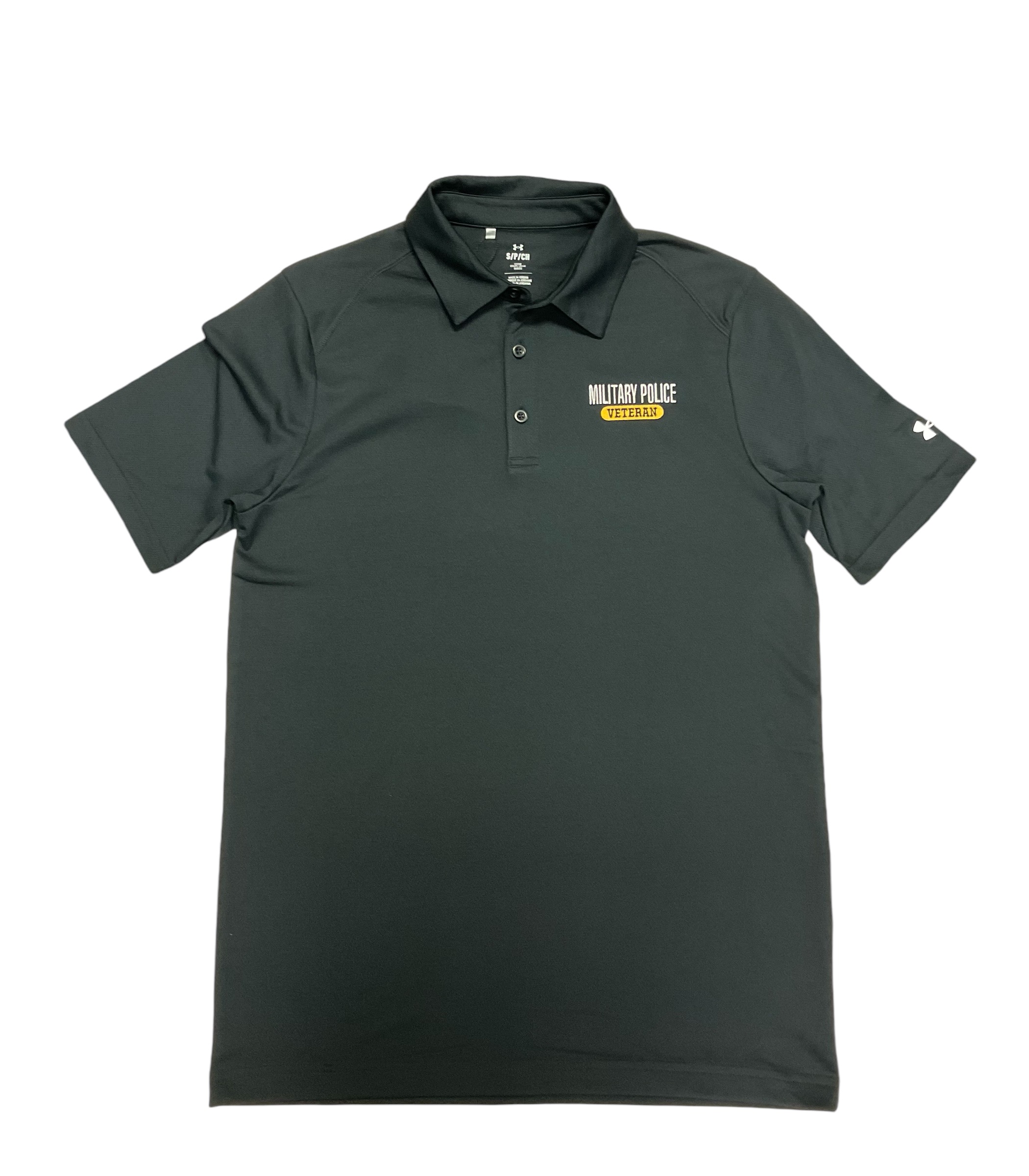 Men's Tech Polo w/ MP Veteran - Black - Military Police Regimental ...