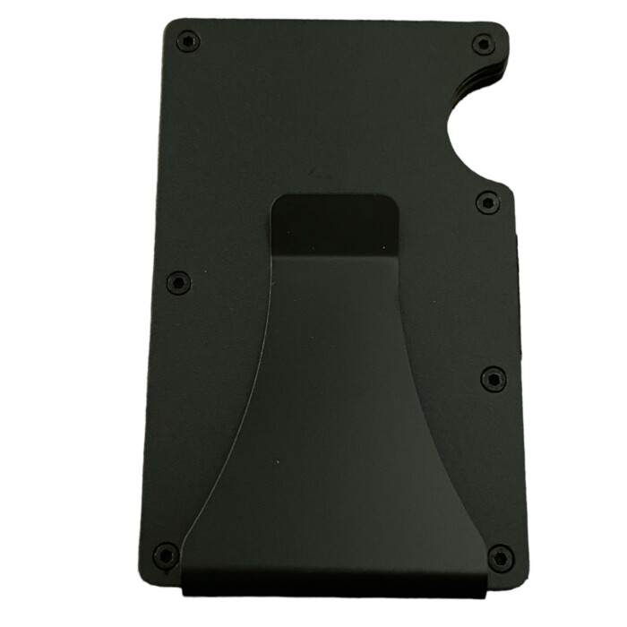 Black Crossed Pistol Minimalist Wallet - Image 2