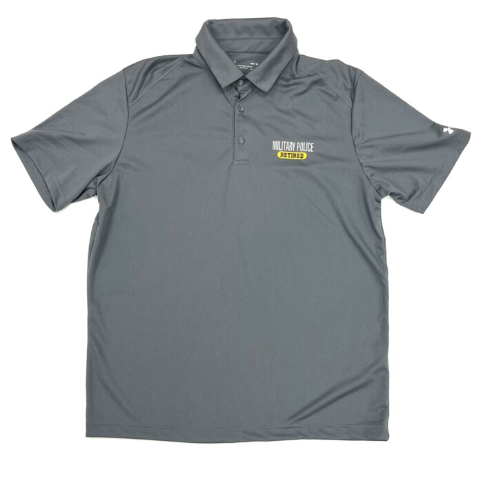 Military Police Retired Grey Under Armour Polo