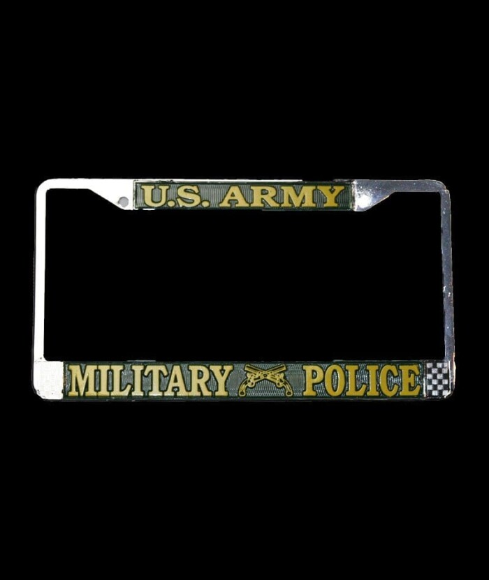Military Police License Plate Frame