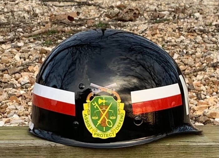 MP Replica Helmet Liner in Glossy Black - Image 4