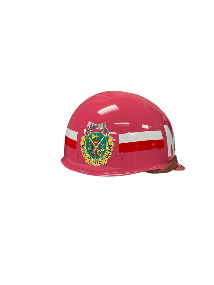 Military Police Replica helmet Liner in Glossy Pink - Image 3