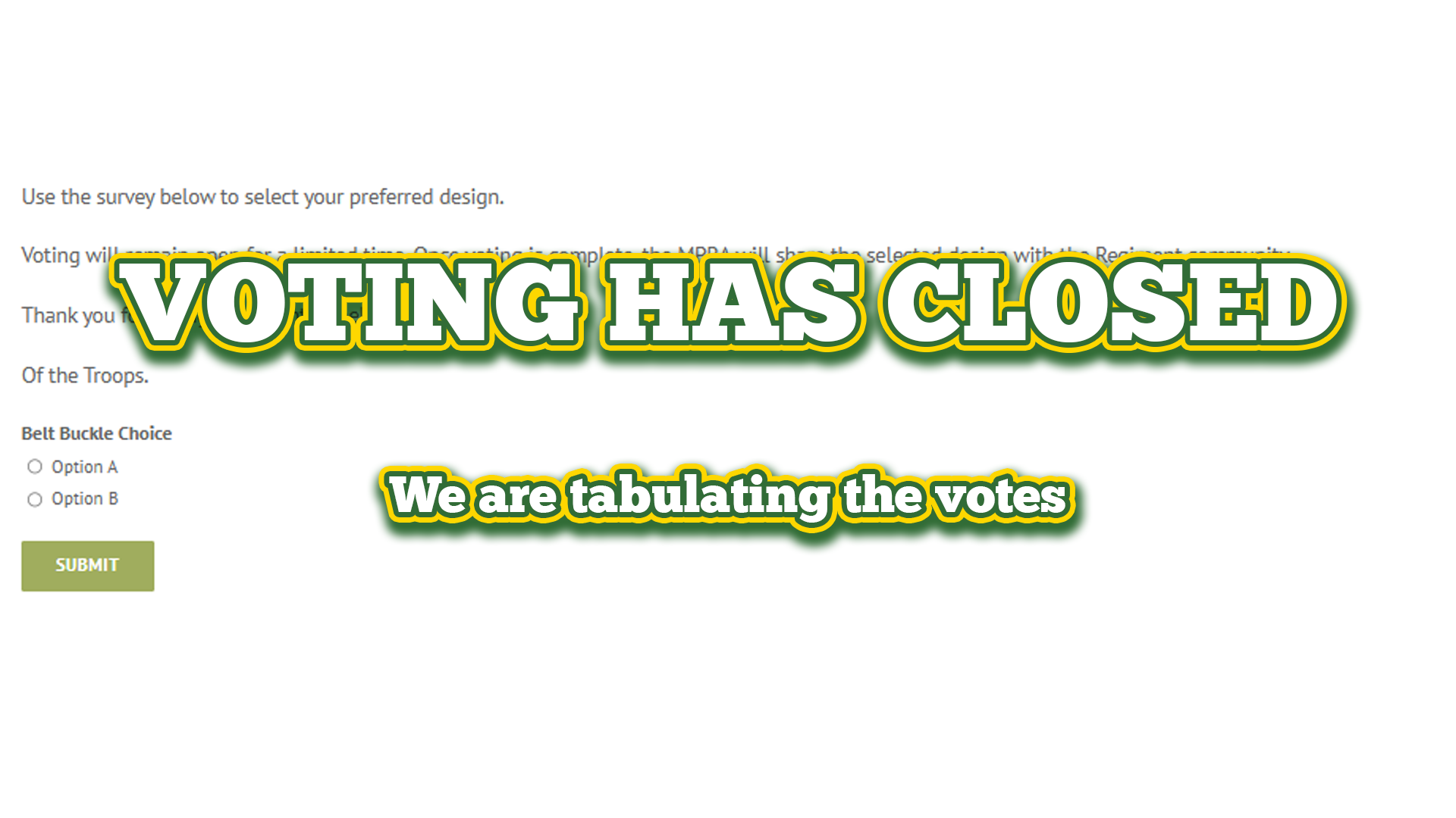 voting closed